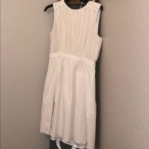 Tahari Crisp White Dress